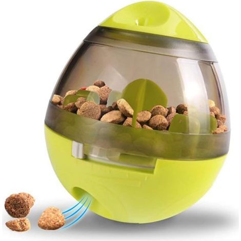 Balle à friandises pour animaux de compagnie (chien, chat, chiot), balle interactive de distribution de nourriture, jouet éducatif pour chien et chiot, balle à friandises amusante et éducative.