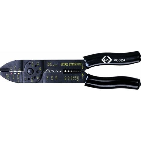 C.K. 430024 pinza de crimpar negra 250 mm acero templado