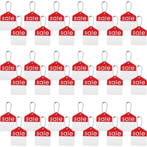 Outanaya 100 Unidades Cadena Colgante con Anillo de Hierro Rojo (1/5)