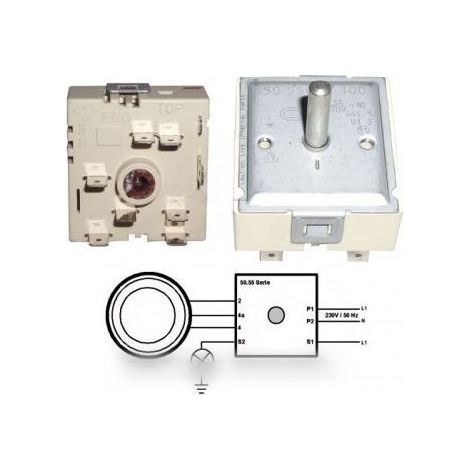doseur d'energie 13a-230v axe 22mm pour table de cuisson CONSTRUCTEURS DIVERS (1/2)