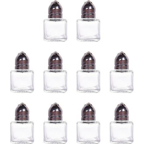 10er-Packung Glas-Salzstreuer