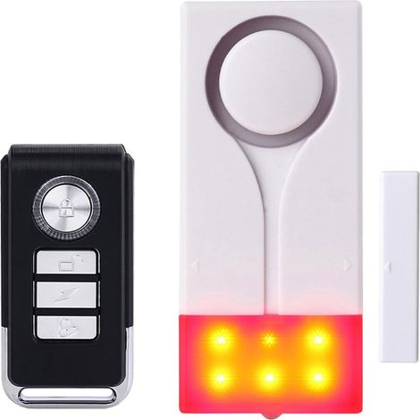 Capteurs d’Alarme de Porte fenêtre pour la sécurité à Domicile sans Fil avec télécommande Anti Theft Burglar pour Pool Gate Garage Appartement et RV personnelle des Enfants (1/5)