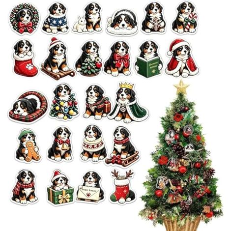 Calendrier De L'Avent Décorations Chien Collection 24 Jours Acrylique Plat (1/5)