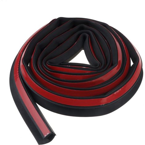 Burlete para puerta de coche de 5 metros, forma D/P, tipo P, caucho, impermeable, insonorizante, aislante acústico, tipo D/P (1/5)