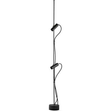 CLAP 1266 Schwarze Rundumleuchte 2x6W 3000K 38º 75705-233