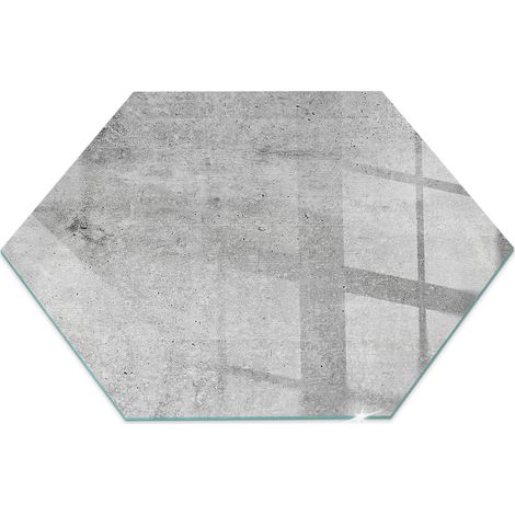 Kaminofen Glasplatte Funkenschutzplatte für Kamin Ofenglas Gehärtetem Kaminglas Funken und Kratzfest Rohbetonstruktur h40 cm