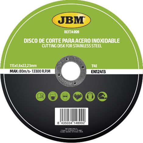 Metallscheibe JBM t41 115 mm 1,6 mm (1/3)