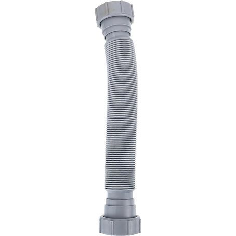 Raccord d'extension pour tuyau d'évacuation d'évier double sous le tuyau d'arrivée d'eau-29X5.5X5.5CM-Grey (1/2)