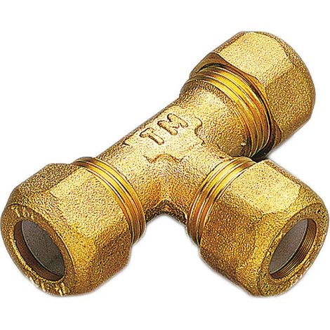 Tee 3 Dadi 3/4" Ø22 Per Rame Con Ogiva In Teflon