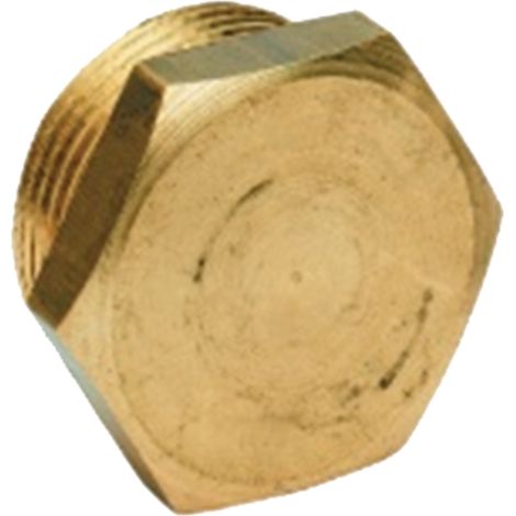 Tappo con filettatura esterna da 3/4" BSP in ottone per linea di irrigazione a goccia 04051679