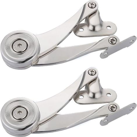 2 bisagras de soporte para puerta de armario - Ángulo de apertura 75° / 90° / 110° -Crezuo
