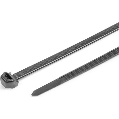 HellermannTyton 118-00270 S50ROS-PP-BK Serre-câble 200 mm 4.90 mm noir résiste aux produits chimiques 1000 pc(s) Y937463