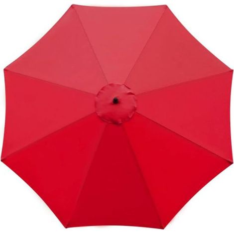Ersatzbezug für Sonnenschirm, 8 Streben, 3 m, wasserdicht, UV-beständig, Ersatzstoff, rot (1/5)