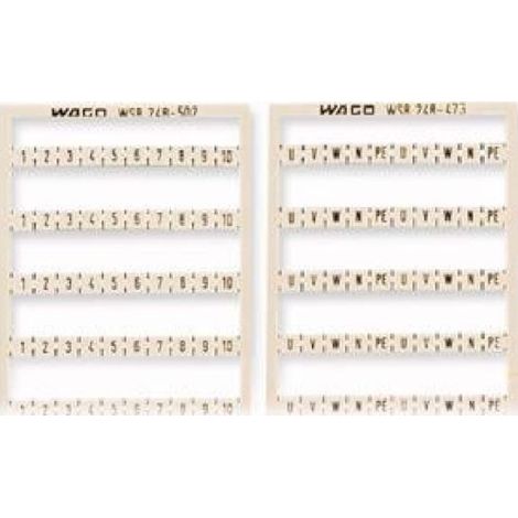 WAGO GmbH& Co. KG WSB-Bezeichnungskarte W: 1..50 (2x) 248-566 5 Stk