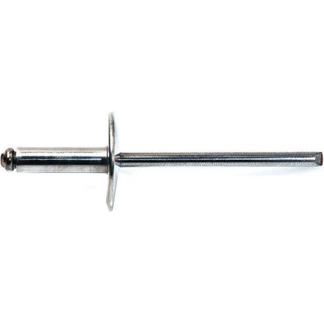 500 Rivets Aveugles Tête Extra Large GORIVET ALX 3.2 x 14 mm - Aluminium/Acier - D-Work