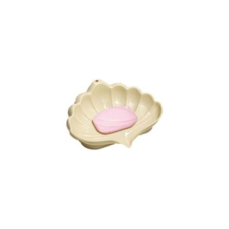 Jabonera con forma de concha marina, una jabonera elegante y única con escurridor, un accesorio decorativo para el baño, la ducha y la cocina. - Crezuo