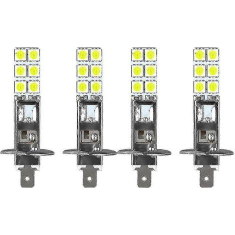 Kit de 4 ampoules LED H1 6000K Super White 80W pour phares antibrouillard et feux de route (1/5)