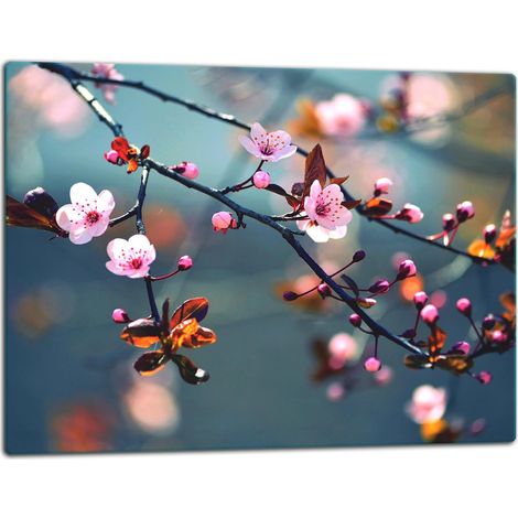 Planche à découper en verre 52x40 fleurs (1/5)