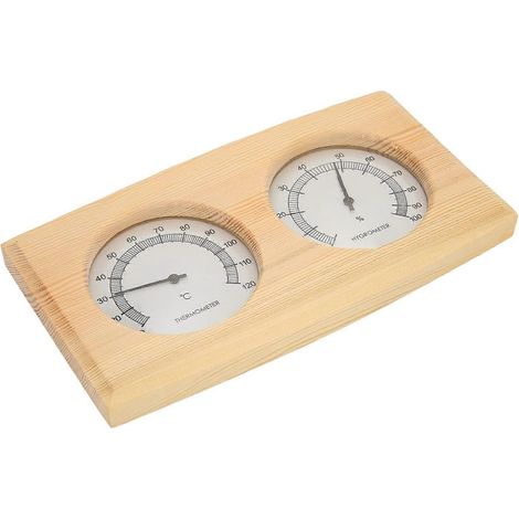 Thermomètre et hygromètre compacts, muraux, design épuré, affichage clair, aiguille, pour une utilisation intérieure. (1/5)
