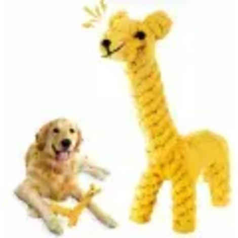Jouets à mâcher en corde pour chien, jouets à mâcher pour chiot, jouets à brosser pour chien, jouets en corde de coton pour animaux de compagnie en forme d'animal (1/5)