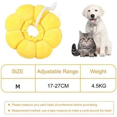 Anti-lick cat collar, adjustable cat collar, soft cat collar, Elizabethan style collar, collar for cats and dogs, pet protection anti-bite function, ( (1/5)