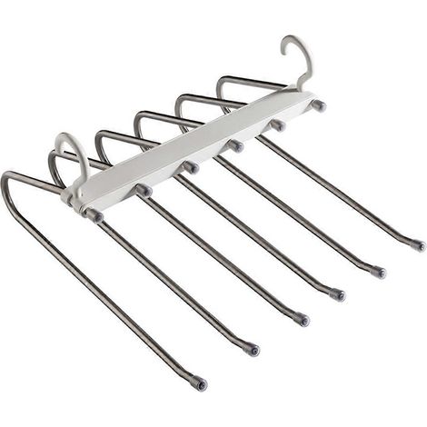Cintre à pantalon gain de place, cintre pliable, organisateur multifonction A (1/4)