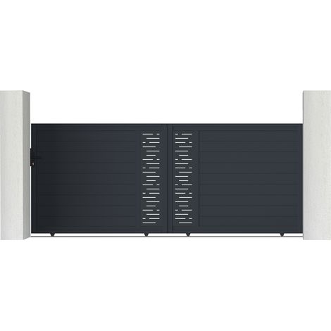 Puerta corredera de aluminio 4m ARLBERG 400 x 160 cm (1/5)