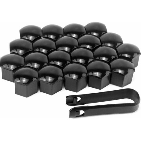 Couvercle De Vis De Roue - 17 mm - Protection Contre La Poussière Et La Corrosion - Pour Jantes Automobiles - Lot De 20 (1/5)