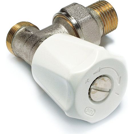 Comap – Robinet manuel équerre à simple réglage à visser pour radiateur – Mâle 1/2" (15x21) – Évolutif thermostatisable – Double étanchéité – Fabrication française