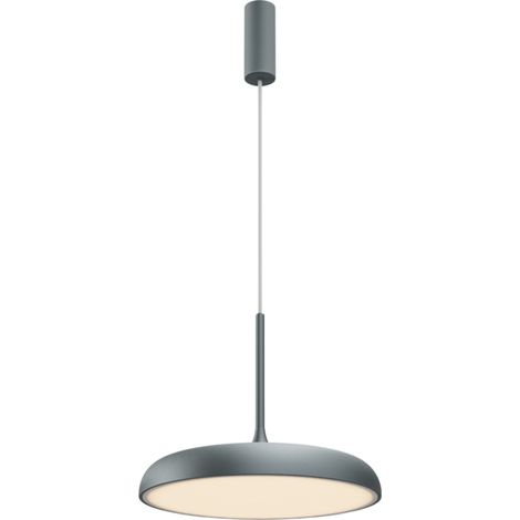 Maytoni Gerhard Lampadario a sospensione moderno a cupola da 40 cm, grigio 3000K 1400lm (1/5)