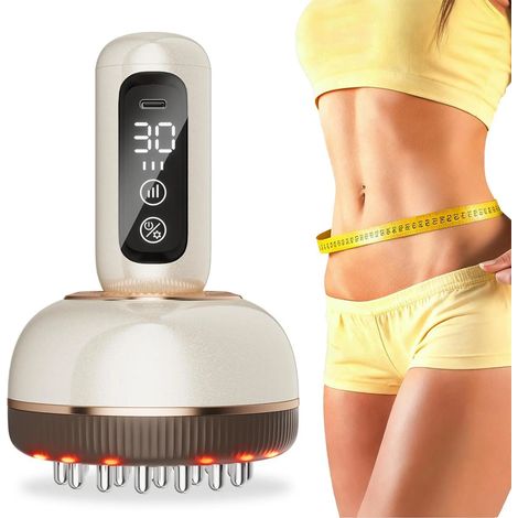 Este masajeador cuenta con 30 modos de vibración, función de calor y bolas de masaje para relajar la mente y el cuerpo, mejorar la circulación sanguínea y reducir el estrés. (1/5)