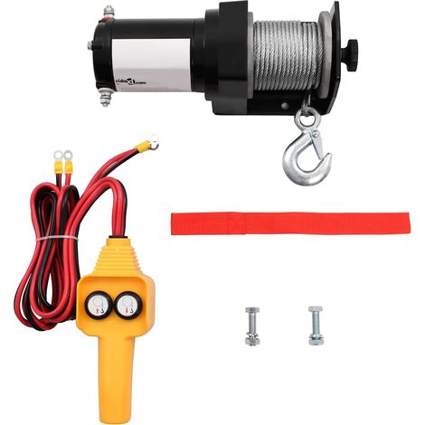 Treuil électrique 12 V, 907 kg, câble et télécommande (1/5)