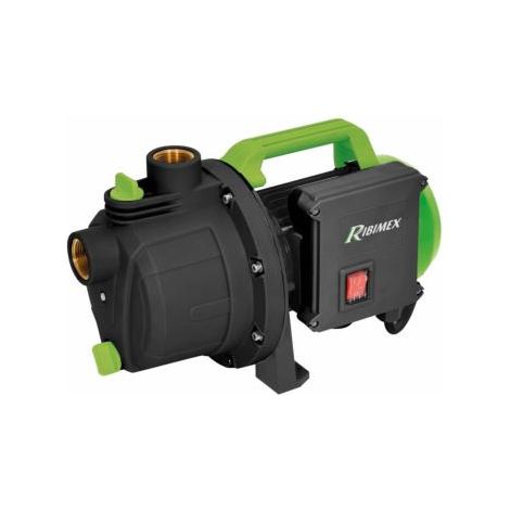 Ribimex – Pompe à eau de surface auto-amorçante 600W – Débit 2800 l/h – Hauteur de refoulement 30 m – Profondeur d'aspiration 7 m – PRJET41P