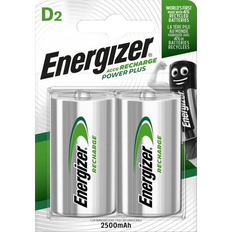energizer PowerPlus batería recargable plata 2500 mAh