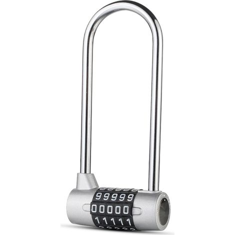 2.75 pouce poutres serrure armoire porte mot de passe gym 5 serrure à combinaison solide cadenas en alliage de zinc réinitialisable