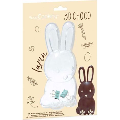 Moule à chocolat 3D Lapin (1/4)