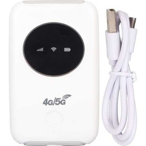 Modem WiFi 4G LTE débloqué avec carte SIM intégrée – Routeur portable sans fil 300 Mbps, batterie 3200 mAh, compatible 5G (1/4)