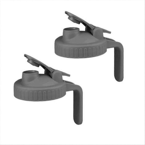 Set mit 2 Weithals-Klappdeckeln für Einmachgläser, luftdichter Verschluss, grau (1/5)