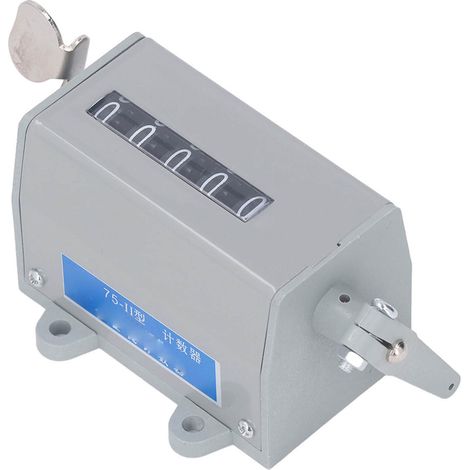 Compteur manuel industriel à traction manuelle 5 chiffres RPM, compteur mécanique 220 V (1/5)