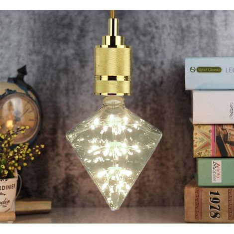 Lampadina led prisma 3W luce calda 2700k attacco E27 stella luminosa BTL-014 (1/3)