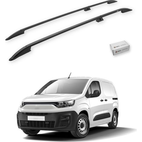 TURTLE kompatibel mit Fiat Doblo(K9) 2023-2025 / Lange Version Dachreling Crown Schwarz (1/5)