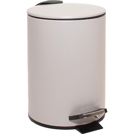 ANDREA HOUSE BA26516 Papelera Pedal Metal Topo 3L - ref: BA26516