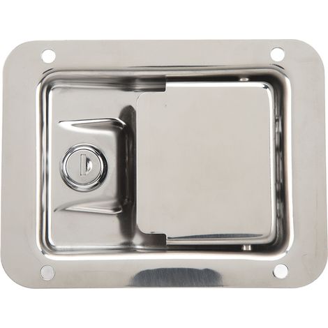 Coffre de remorque Serrure Poignée Paddle en Acier Inoxydable pour Porte de Camion, RV, Utilitaire (1/5)
