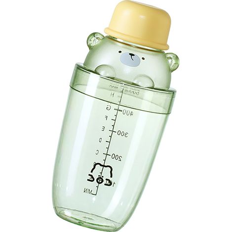 500 ml gelber Cocktailshaker aus Kunststoff, tragbar, manueller Getränkemixer, Barzubehör für Wein, Martini, Milchtee, Margarita (1/5)