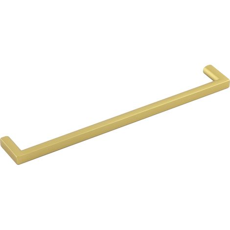 Estamp Griff Basic LA 192mm - Möbelgriff quadratisch Breite 200mm - Schrankgriff, Zinkdruckguss gold matt lackiert