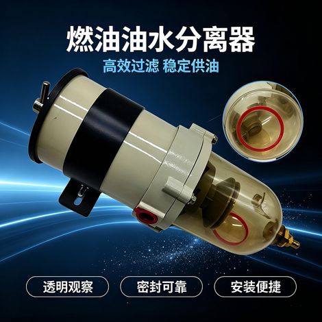 Der Dieselfilter/Öl-Wasser-Abscheider 900FG ist kompatibel mit den schweren Lkw und Baumaschinen Dongfeng Tianlong/Jiefang J6. (1/5)