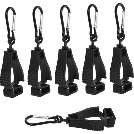 6pièces Clips De Supports Pour De Travail Avec Mousqueton Pour Construction Jardinage Et Services Urgence Pratique Et Léger (1/5)