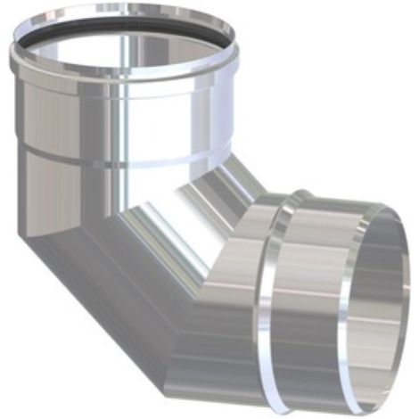 coude 90 8 cm 80 mm en acier inoxydable AISI 304 connexion FM poA le A granulA s poA les