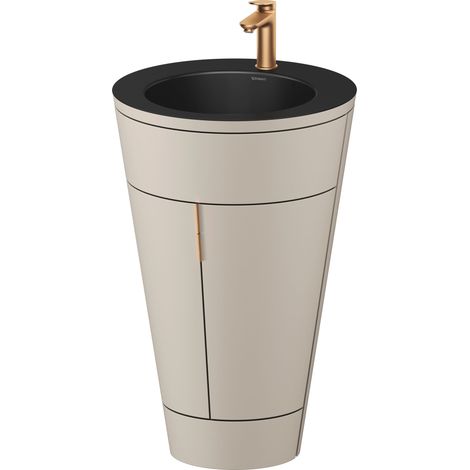 Duravit Starck 1 c-bonded Ensemble au sol, rond, 560x864x605mm,