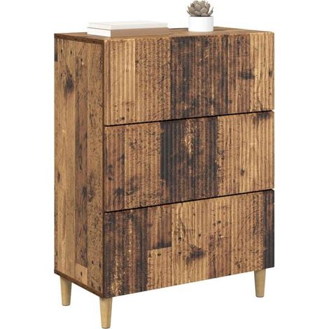 Commode 6 Tiroirs en Bois d'Ingénierie, Meuble de Rangement Moderne 66 x 34.5 x 90 cm pour Chambre et Salon (1/5)